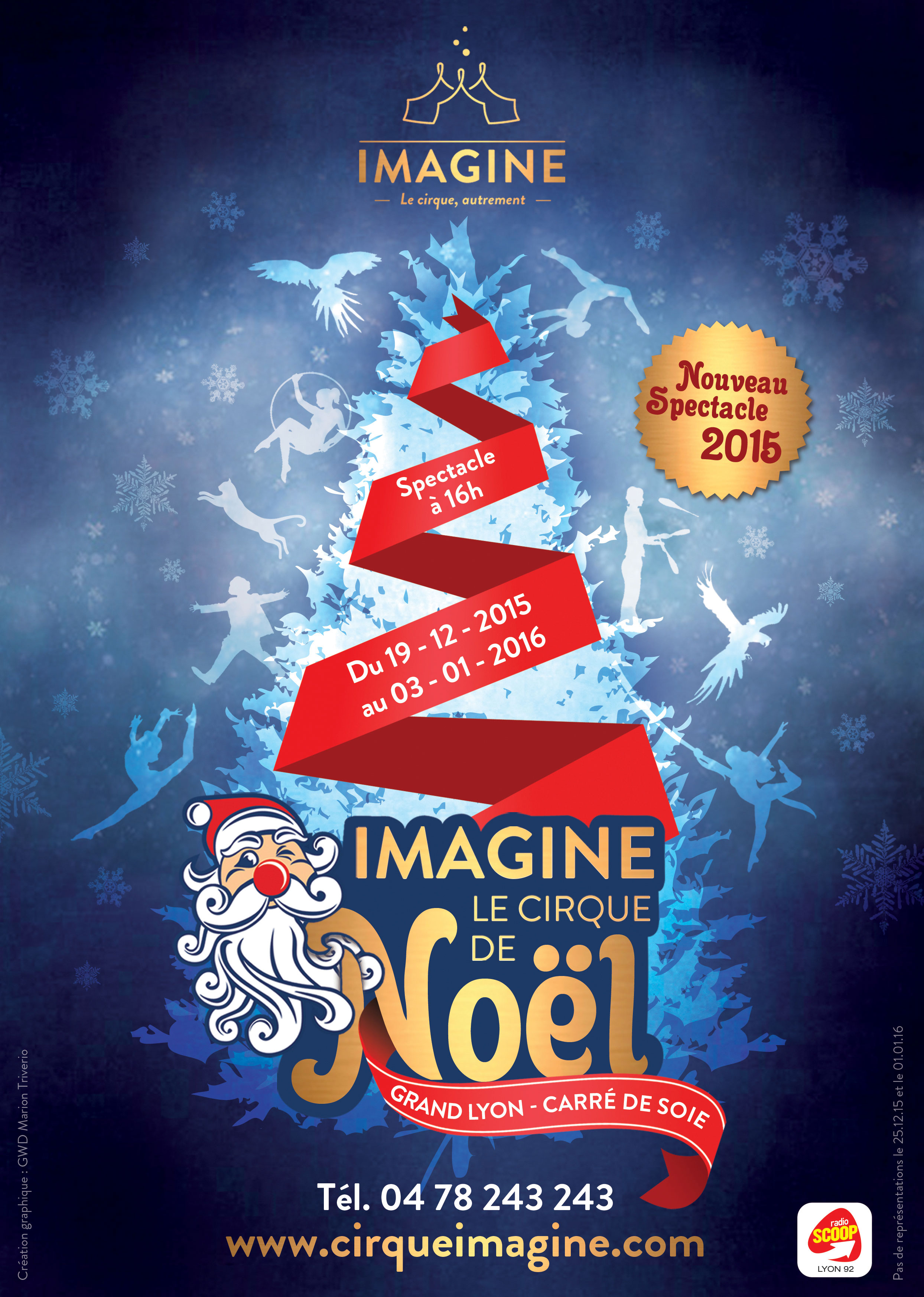 affiche Noël Cirque Imagine