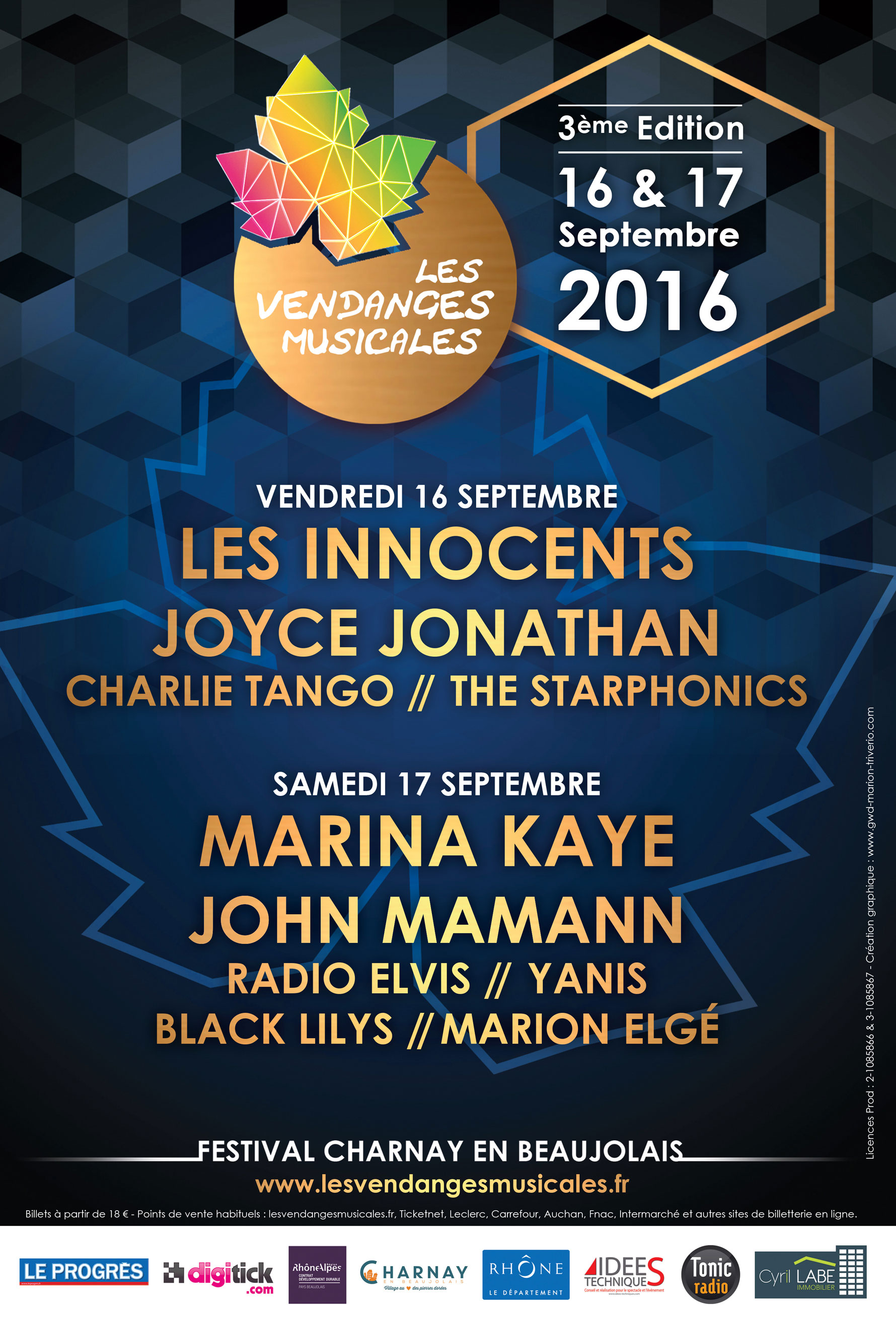 affiche Les Vendanges Musicales
